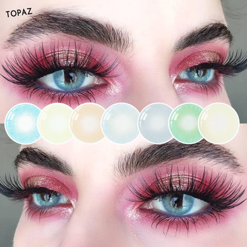 TOPAZIO/ICE/AVELA Colored Contact Lenses 2pcs(1Pair) Yearly Use Gray Eye  Contacts Blue Lenses Natural Fashion Lenses Cosmetic - Price history &  Review, AliExpress Seller - Bio-essence Official Store