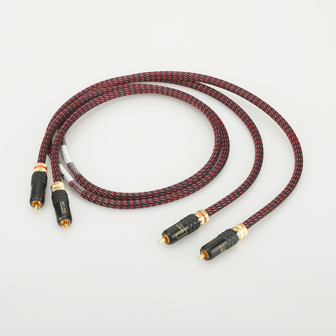 HIFI Thickened Wall Budweiser Connector A53 Professional Broadcast Cable Manual RCA Cable  extension cable ► Photo 1/6