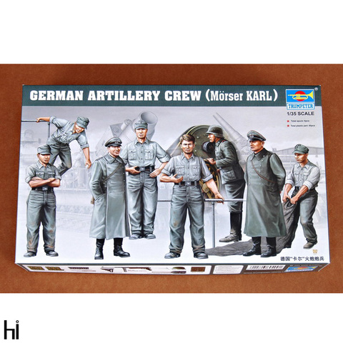 Trumpeter 00409 1/35 German Artillery Crew KARL Morser Artilleryman Figure Soldier Military Assembly Plastic Model Building Kit ► Photo 1/4