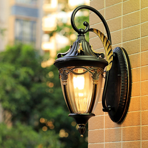 Balcony waterproof Wall Lamp outdoor European wall light villa garden garden American lamps exterior courtyard doorway lighting ► Photo 1/6