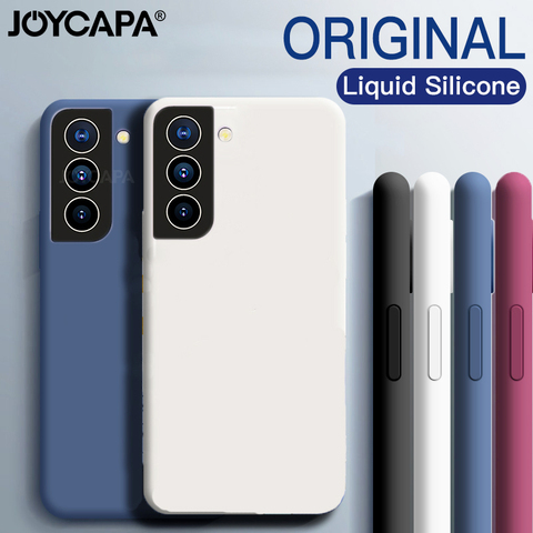 Original Liquid Silicone Case For Samsung S21 Plus Ultra Cover For Samsung A51 A71 M51 A31 A21S A50 A70 S10 S20 FE Note 20 Cases ► Photo 1/6