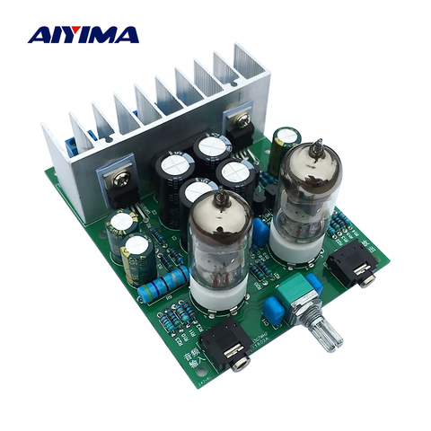 AIYIMA 6J1 Tube Preamplifier Audio Board LM1875T Power Amplifier Board 30W Preamp Bile Buffer Headphones Amplifier AMP DIY Kits ► Photo 1/6