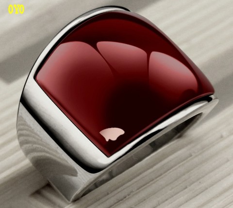 100%925silver men's ring domineering fashion  agate ring does not fade free shipping ► Photo 1/1