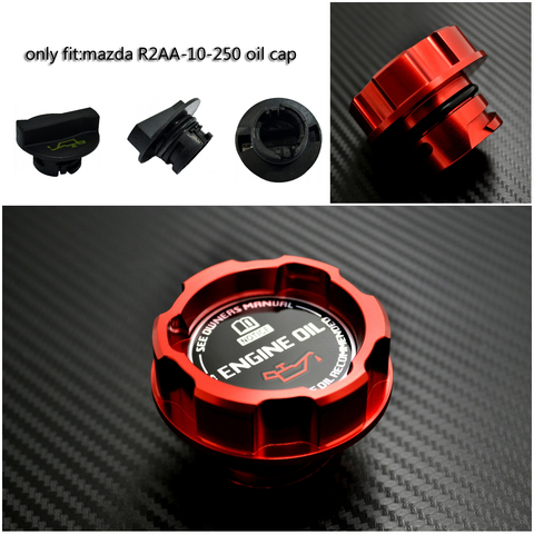 Red Aluminum ENGINE Oil Cap for MAZDA MAZDASPEED MAZDA 2, MAZDA 3 Axela Mazda 6 Atenza Mazda 5 New CX-5 CX-7 MX-5 ► Photo 1/2