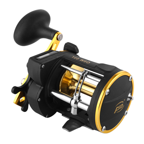 Lixada Fishing Reels Full Metal Trolling Fishing Reels Right Hand Drum Wheel Boat Sea Fishing Reel with built-in line counter ► Photo 1/1