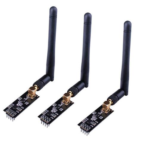 3pcs Wireless Transceiver Module RF Transceiver Module 2.4G 1100m NRF24L01+PA+LNA SMA Antenna for Arduino KY67 ► Photo 1/6