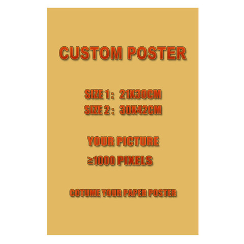 Custom Kraft Paper Vintage Poster Custom Your Personal Aesthetic Poster and Prints Painting Kitchen Bar Wall Decor ► Photo 1/6