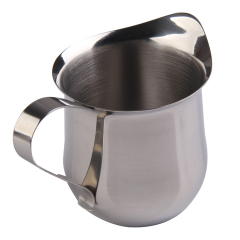 Stainless Steel Milk Frothing Jug Thick Coffee Milk Foamer Mugs Italian Latte Art Jug Milk Pitcher Frother Cup Waist Shape Cup ► Photo 1/6