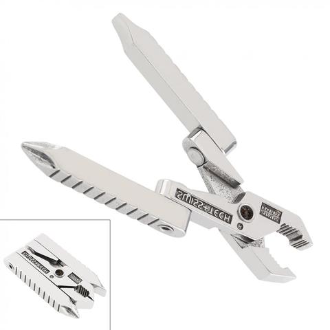 Multifunctional Mini 420 Stainless Steel Foldable Plier Clamp with Straight Screwdriver and Cross Screwdriver for Keychain Tool ► Photo 1/6