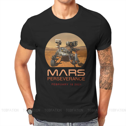 Mars 2022 Space Explorers Perseverance 2022 Classic T Shirt Vintage Goth Summer Loose Cotton Men's Tops Harajuku O-Neck TShirt ► Photo 1/6