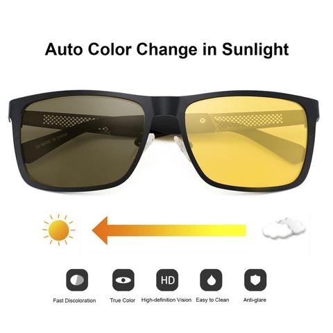 Vision Nocturna Night Vision Glasses Polarized Anti-Glare Lens Yellow Sunglasses Women Men Driving Night Vision Goggles For Car ► Photo 1/5