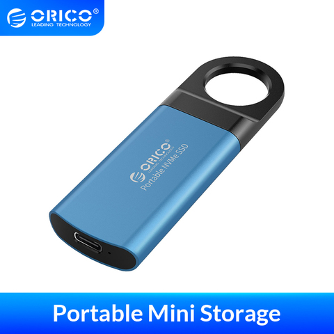 ORICO External SSD M2 NVME Hard Drive Mini 1TB SSD 128GB 256GB 512GB M.2 NVME Portable SSD USB C 3.1 10Gbps Solid State Drive ► Photo 1/6