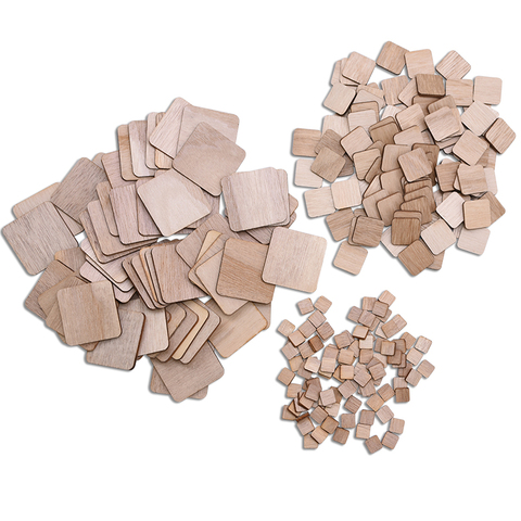 1-14cm Square Wood Chips Natural Unfinished Wood DIY Handmade Wooden Crafts Kids Painting Toy Wedding Birthday Party Decoration ► Photo 1/6
