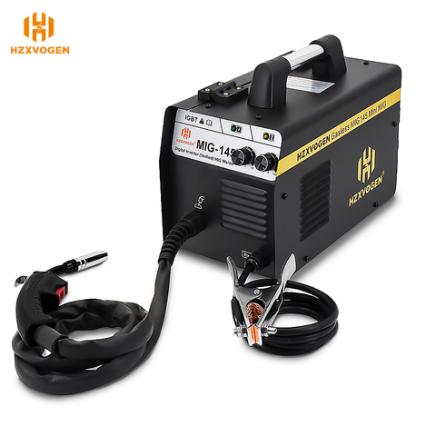 220V HZXVOGEN Mig Welder MIG145 No Gas Gasless Welding Machine Fit 0.6/0.8mm Flux Core 0.4-4mm For Iron Soldering ► Photo 1/6