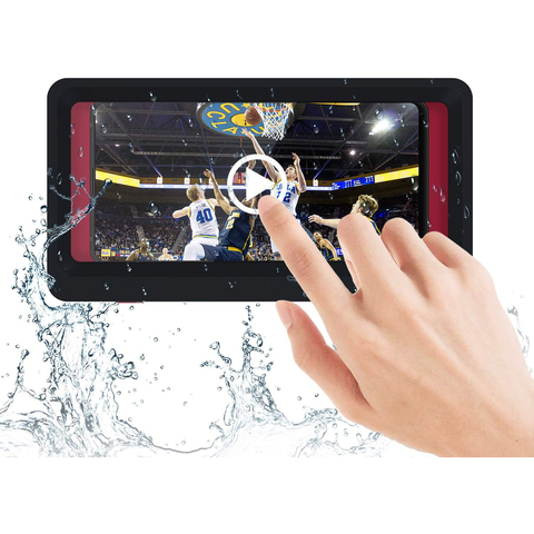 Bathroom Case Waterproof Anti-Fog Touch Phone Holder Wall Mount Shower Phone Holder Compatible Phone Under 6.8 in for Shower ► Photo 1/6