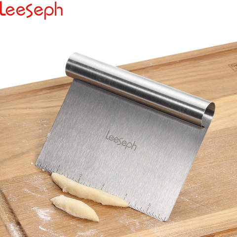 Leeseph Multi-purpose Stainless Steel Scraper & Chopper, Dough Scraper,  Pizza Dough Cutter , kitchen tools - Price history & Review, AliExpress  Seller - Leeseph Store