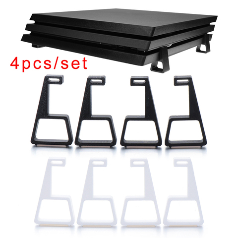 4PCS Game Console Holder Horizontal Holder Heighten Support Bracket Accessories Cooling Feet For Sony PlayStation4 PS4 Slim Pro ► Photo 1/6