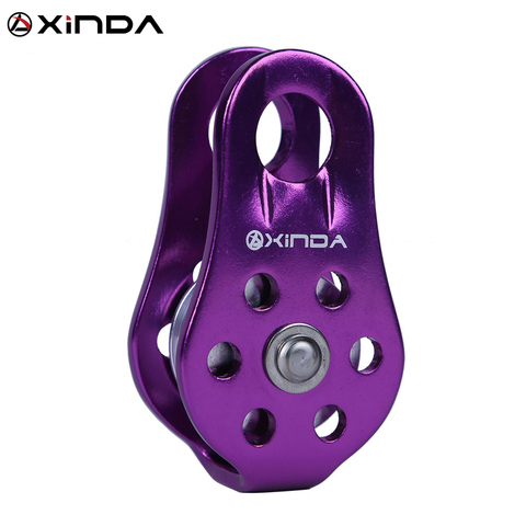 XINDA Rock Climbing Pulley 5 Color Fixed Sideplate Single Sheave Pulley Outdoor Survival Tool High Altitud Traverse Hauling Gear ► Photo 1/6