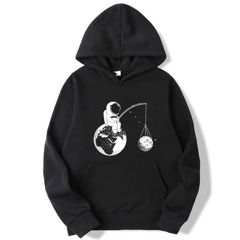 Fashion Brand Men's Hoodies Astronaut funny design printing Blended cotton Spring Autumn Male Casual hip hop Sweatshirts hoodie ► Photo 1/6