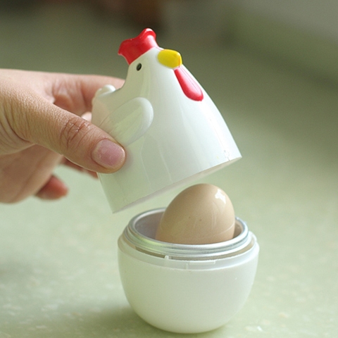 Home Chicken Shaped Microwave 4 Eggs Boiler Cooker Kitchen Cooking Appliance ► Photo 1/6