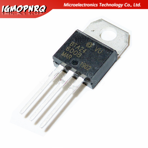 10pcs free shipping BTA24-600B BTA24-600 BTA24 Triacs 25 Amp 600 Volt   TO-220 new original ► Photo 1/1