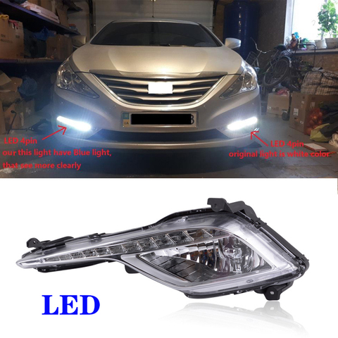 CAPQX For SONATA 2013 2014 2015 Front Bumper Fog Light Fog Lamp FogLight Replacement Lamp Runnight light ► Photo 1/6