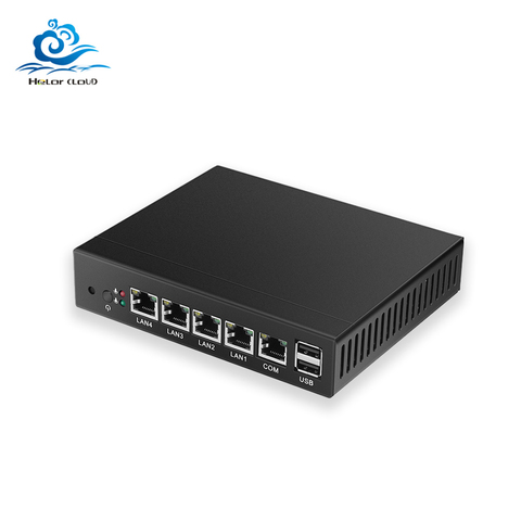 Fanless Mini PC Celeron J1900 Quad-Core 4 LAN Gigabit Firewall Router pFsense Windows 10 Linux Openwrt Industrial Computer ► Photo 1/6