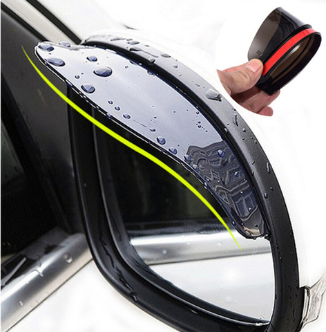 Hot Car Rear View Mirror Sticker Car Rain Visor for Ford Focus Fusion Escort Kuga Ecosport Fiesta Falcon Mondeo Taurus MUSTANG ► Photo 1/6