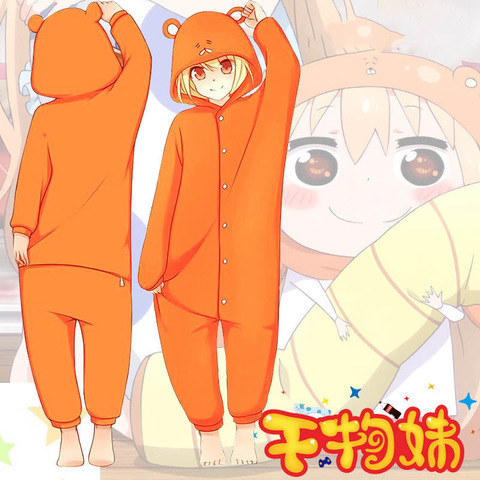 Anime Himouto Umaru chan pajamas Doma Umaru Cosplay Costume Adult Jumpsuits Flannel Home Sleepwear ► Photo 1/4