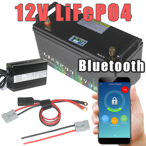 12V 200AH LiFePO4 Battery 14.6V Bluetooth BMS IP68 Waterproof For RV  inverter storage Solar - Price history & Review, AliExpress Seller -  allbattery Store