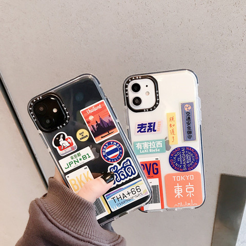 emocionante cirujano Crueldad Japan personality label Couple Phone Cover Case For Iphone X 11 pro Xs Max  Xr 10 8 7 6 6s Plus Luxury Soft cases Coque Fundas - Price history & Review  | AliExpress Seller - Shop5422063 Store | Alitools.io