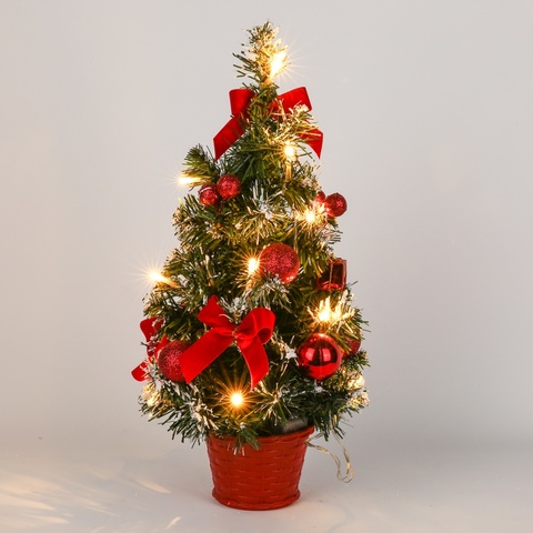 15/20/30/40CM Table LED Christmas Tree Nightlight Decoration Light Pine Tree Mini Xmas Tree Christmas Decoration New Year Gift ► Photo 1/6