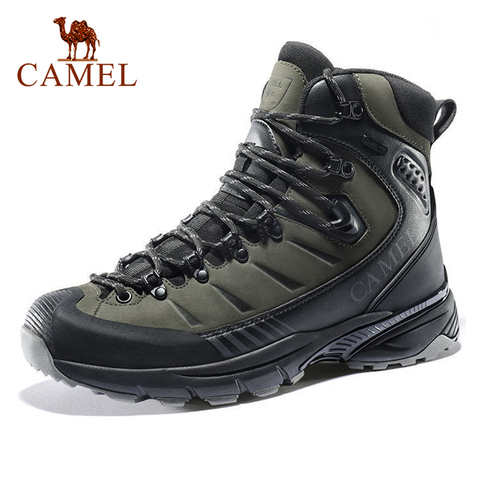 CAMEL Outdoor Trekking Shoes Men Waterproof Non-slip Hiking Shoes Winter Warm Men Army Tactical Combat Military Boots New ► Photo 1/6