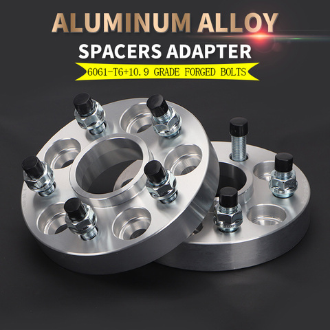 2Pieces 15/20/25/30/mm PCD 5x100 CB 54.1mm Wheel Spacer Adapter 5 Lug Aluminum Wheel Spacer suit for TOYOTA Crown GT2000 Prius ► Photo 1/6