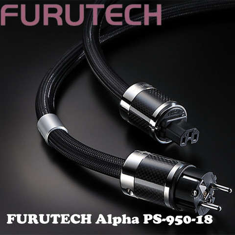 FURUTECH Alpha PS-950-18 Alpha-OCC Conductor Carbon Fiber Flagship Fever Upgrade Power Cord AC Power Cable ► Photo 1/6