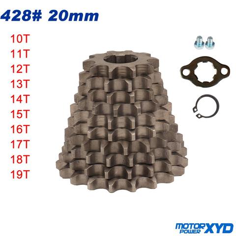 428 17mm 20mm 14T Front Engine Sprocket Fit For Stomp YCF Upower Dirt Pit Bike ATV Quad Go Kart Moped Buggy Scooter Motorcycle ► Photo 1/6