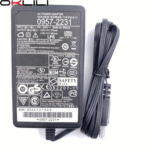 0957-2231 AC Adapter Charger Power Supply 32V 375mA 16V 500mA for HP D1420 D1430 D1460 D2430 D2460 F2120 F2140 F2240 F2280 F2290 ► Photo 1/4