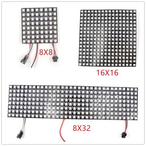 16x16 8x32 8x8 led Pixels WS2812B PANEL Digital Flexible SK6812 LED Panel Individually addressable Full Dream Color DC5V ► Photo 1/6