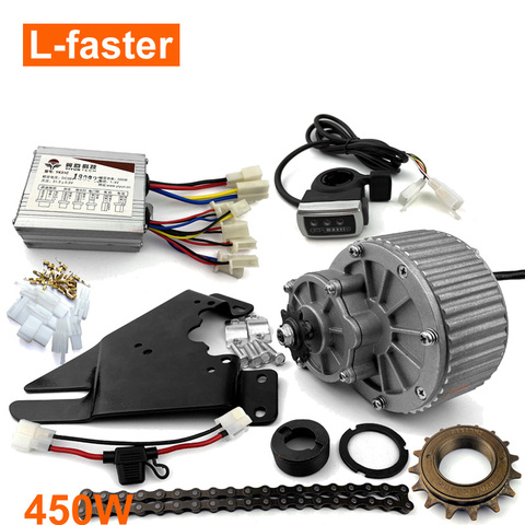 450W Electric Bicycle Cheap Motor Kit Easy To DIY E-bike Economic Ebike Conversion Kit Electric Bike Side Mounted Motor Design ► Photo 1/1