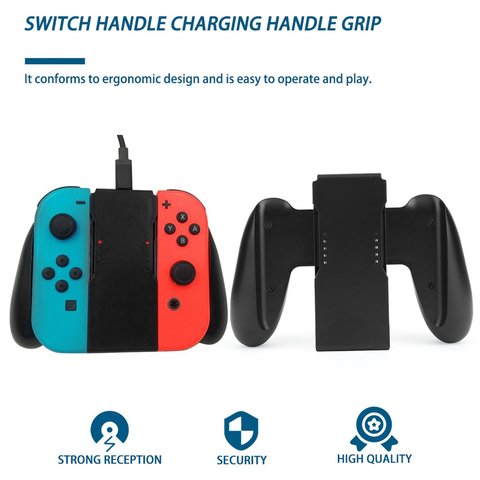 Comfort Grip Handle Bracket Support Holder Charging Station With LED For Nintend Switch Joy-Con Plastic Handle Bracket Holder ► Photo 1/6