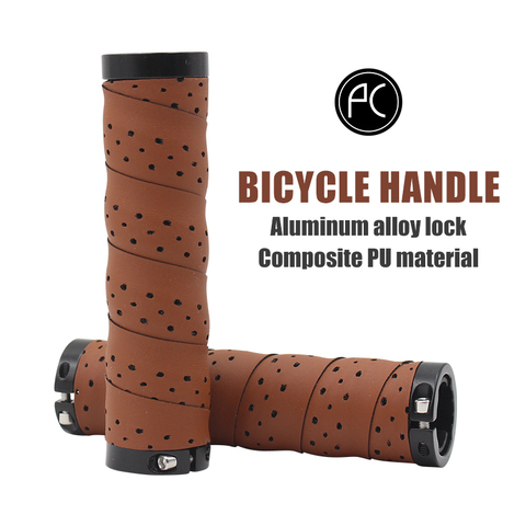 PCycling Bicycle Grips Punch PU Comfortable Non-slip Moisture Absorption Handlebar Tape MTB Road Bike Ultralight Cycling Parts ► Photo 1/6