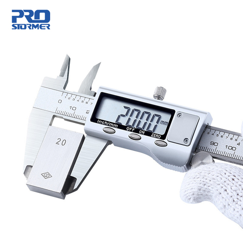 0-150mm Vernier Caliper Stainless Steel LCD Digital Caliper 6 Inch Micrometer Instrument Depth Measuring Tools by PROSTORMER ► Photo 1/6