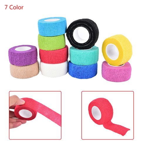 Self Adhering Stick Bandage Cotton blend elastic self adhesive adherent cohesive Wrap Finger Bandage tender Tape 1Roll ► Photo 1/6