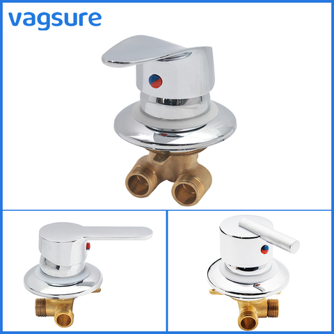 1 Way Brass Shower Valve Diverter Shower Cabin Faucet Switch G1/2