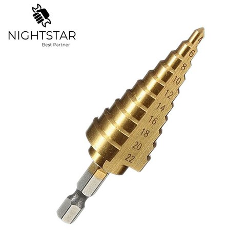 Binoax 4-22mm HSS Drill Step Titanium Speed Coated Steel Cone Hole Cutter Bit Hex Step Drill Bit Herramientas Para Carpinteria ► Photo 1/2