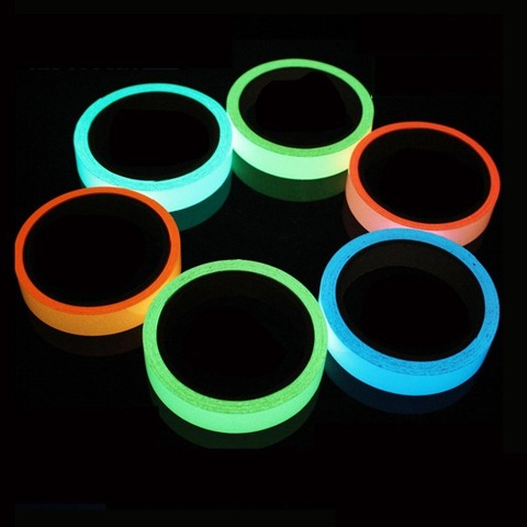 Reflective Glow Tape Self-adhesive Sticker Removable Luminous Tape Fluorescent Glowing Dark Striking Warning Tape Dropshipping ► Photo 1/6