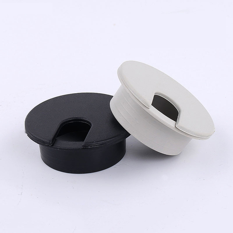 35mm ABS Wire Hole Covers Grommet Cable Hole Cover Furniture Hardware Plastic Line Holder For Computer Desk Table ► Photo 1/4