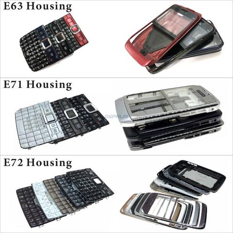 For Nokia E63 E71 E72 Housing Front Faceplate Frame Cover Case+Back cover battery door cover+Keypad ► Photo 1/6