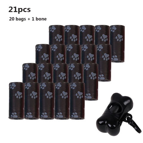 20 Rolls Dog Poop Bag for Dog Pets Waste Garbage Bags Biodegradable Outdoor Carrier Holder Dispenser Clean Pick Up Tools ► Photo 1/6