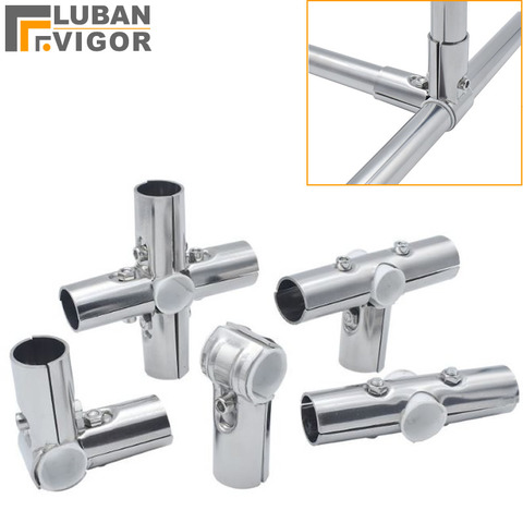 Stainless steel  tube connector for 25mm diameter tube/pipe,clamp,more strong ,no rust,Clothes Display rack Connector fittings ► Photo 1/5